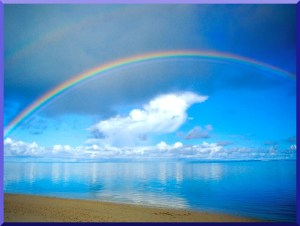rainbow-blue-sky-clouds